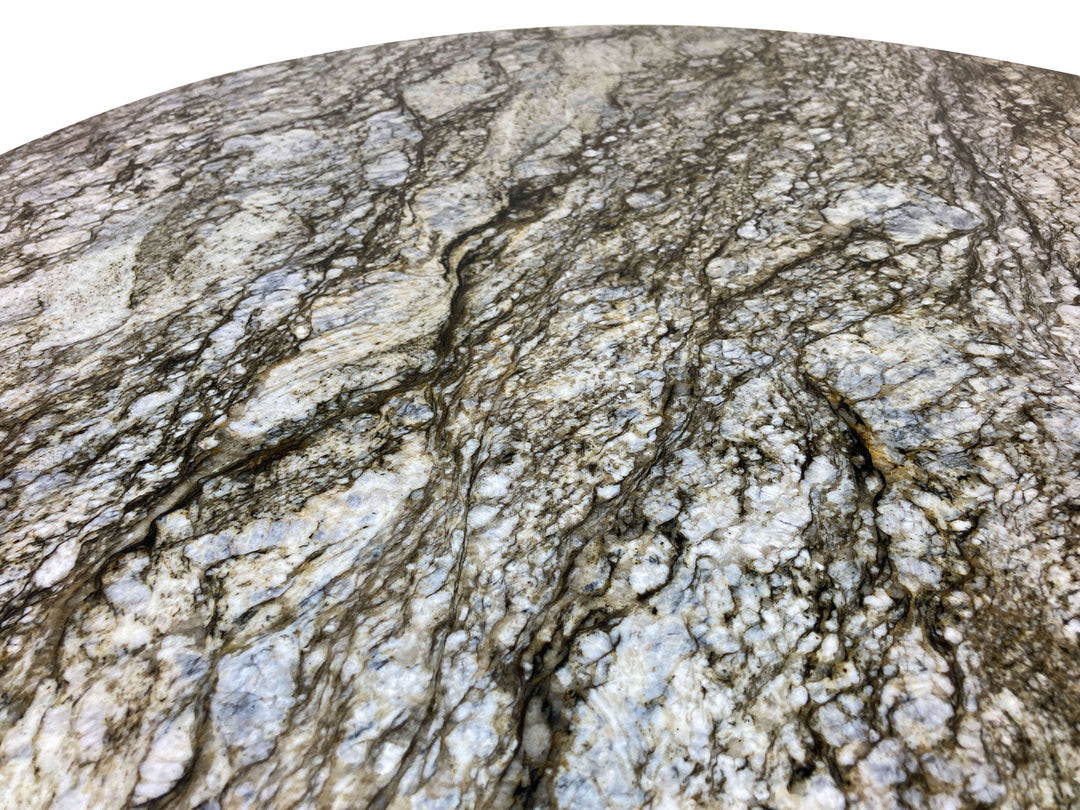 Close-up of a blue dunes stone surface with gray and beige colors