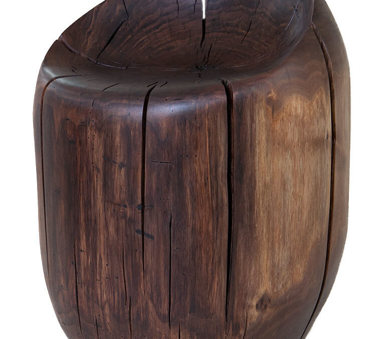 Black Walnut Vanity Chair