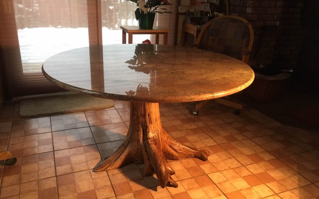 Oak with Granite Top