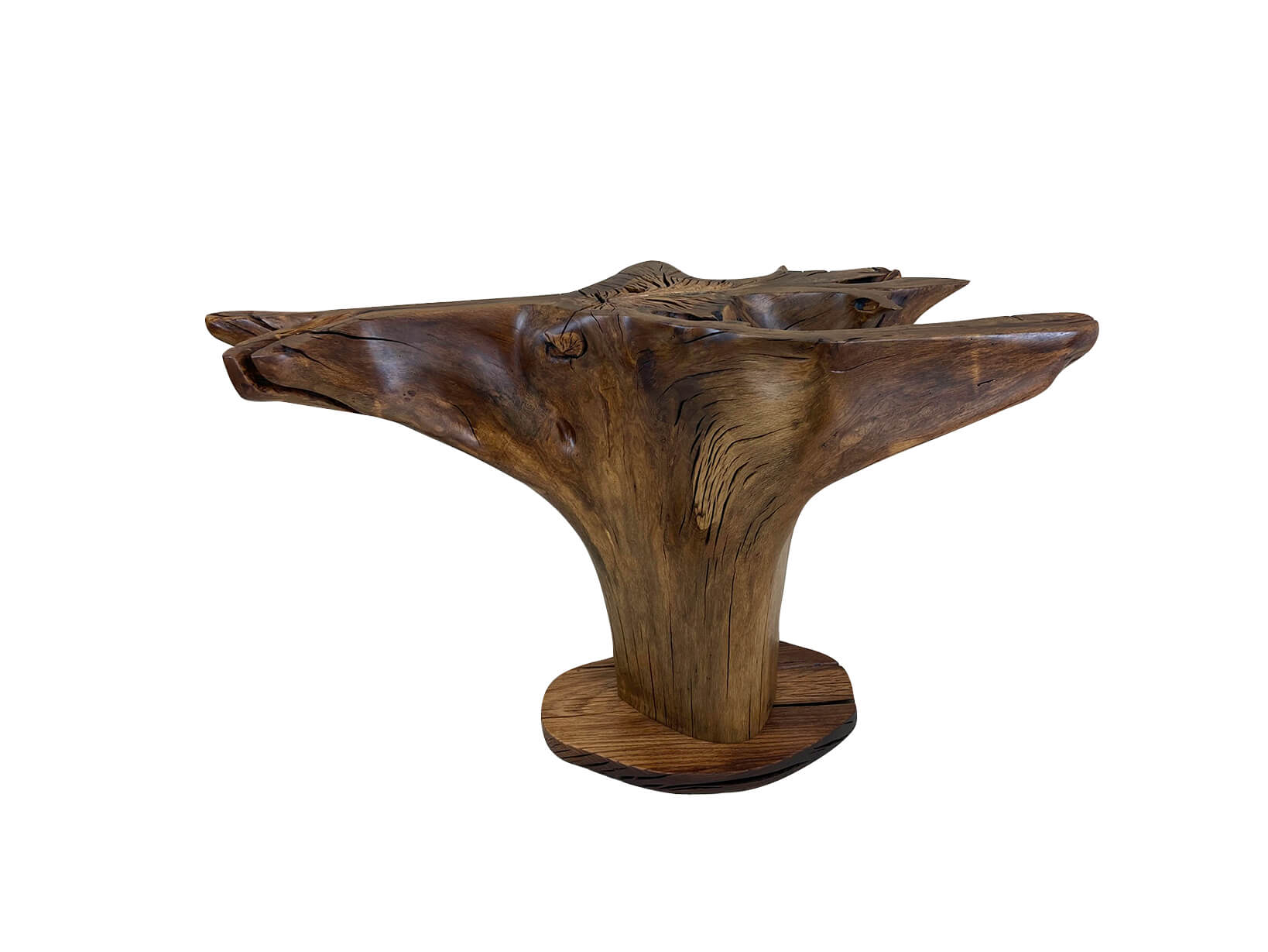 Oak Tree Stump Dining Table